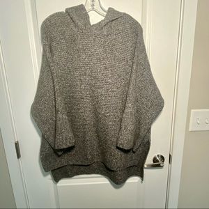 Old Navy Heather Grey Sweater with Hood